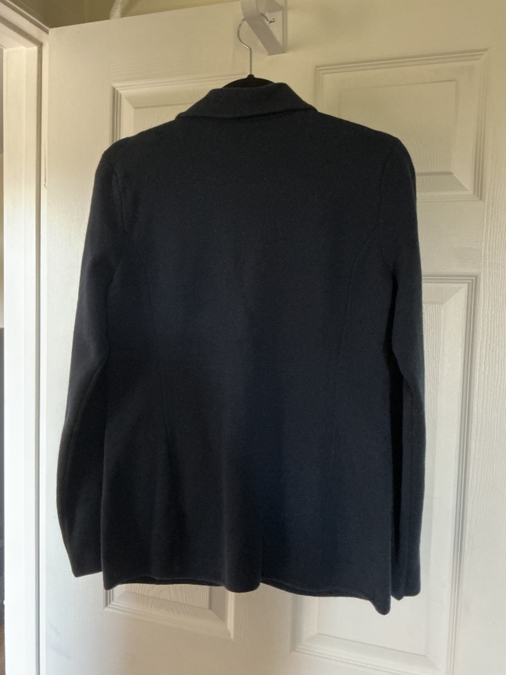 Beautiful Classic Lauren Ralph Lauren Navy Sweater Blazer w/ 3 gold buttons PM - Picture 2 of 8